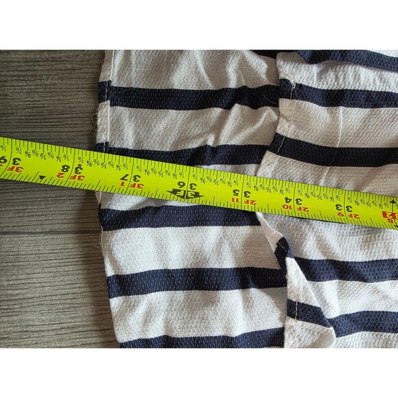 Zara Basic Striped Button-Down Long Sleeve Shirt Dress S Black & White - Picture 7 of 8